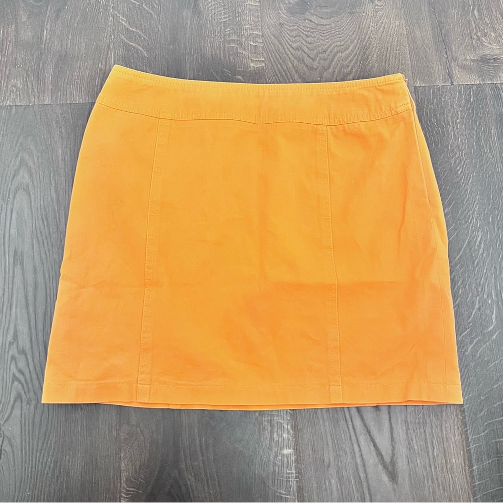 Escada vintage orange mini skirt